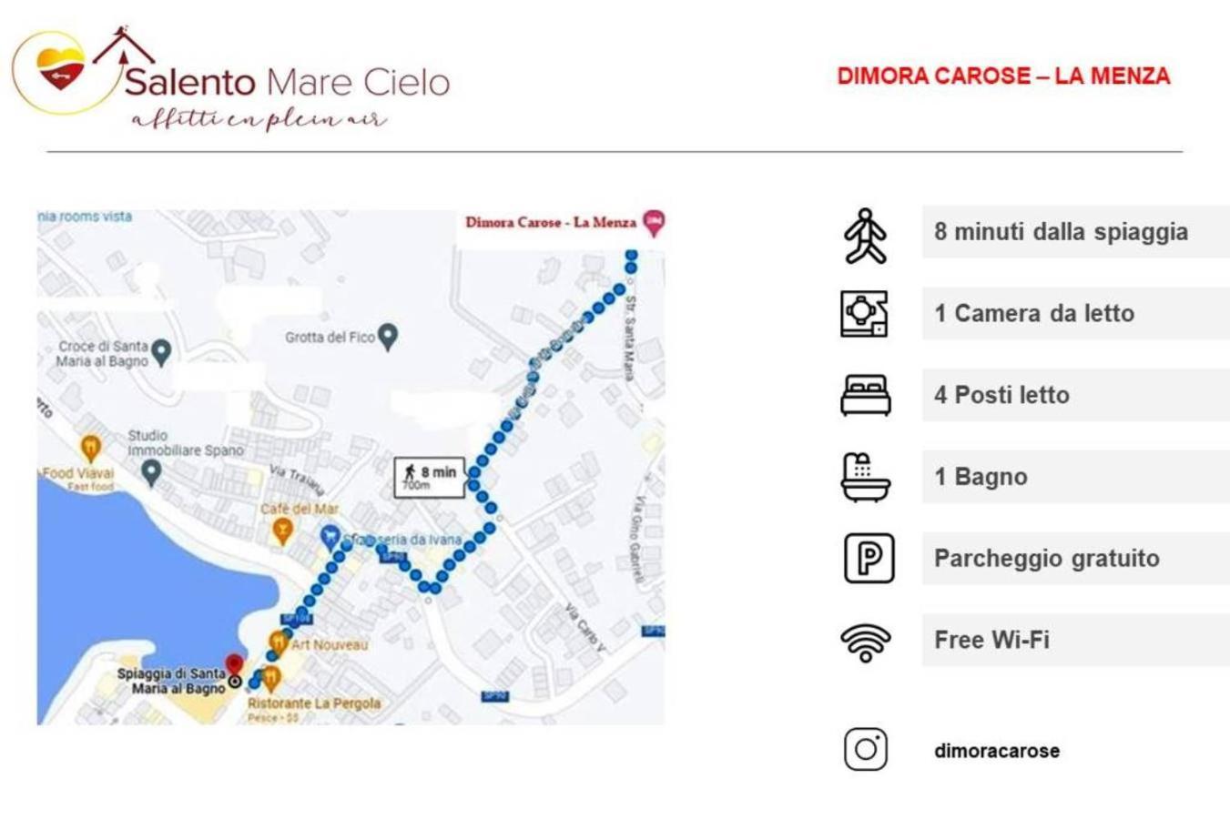 Apartamento Dimora Carose Santa Maria al Bagno Exterior foto